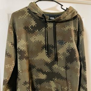 Vans green camo hoodie. Adult size small